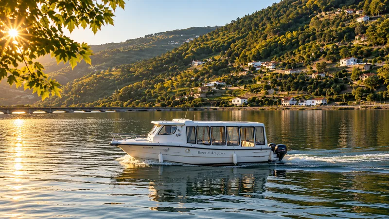 Barca d’Aregos on the Douro — digitally enhanced image